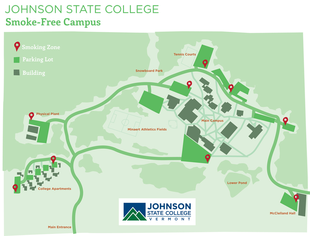 tobacco free campus map