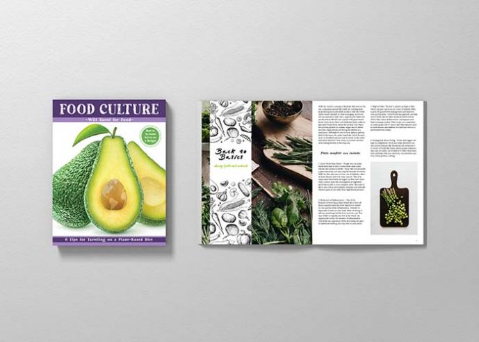 A magazine layout for Food Culture.